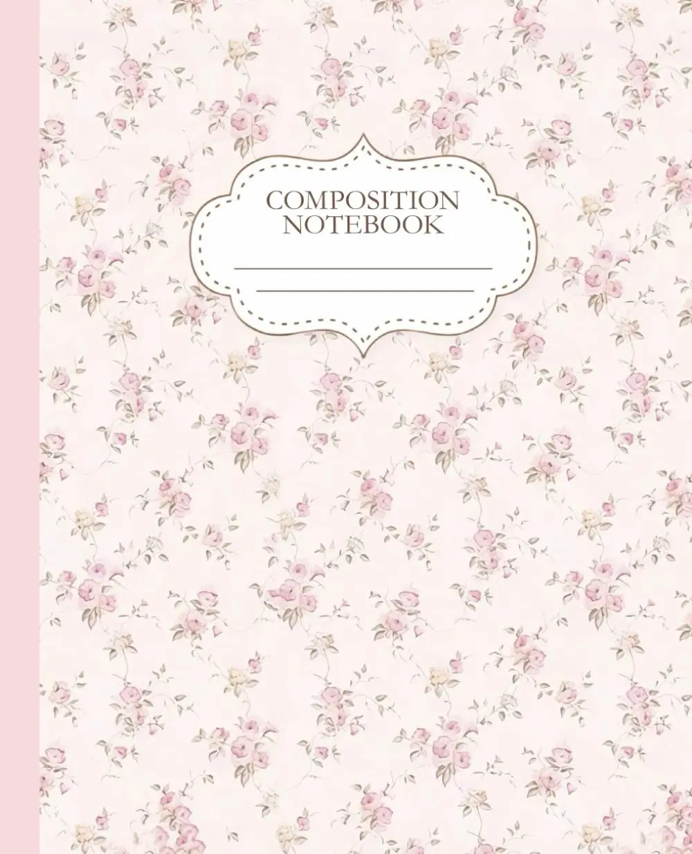 Pink Coquette Composition Notebook: Vintage Bloom | College-ruled | 7.5 x 9.25" | 110 Pages