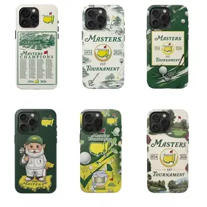 2026 Masters Tournament Golf iPhone Case – Cute golf pattern phone case, compatible with iPhone 17/16/15/14/13/12/11 Pro Max/Plus and Samsung Galaxy S23FE/22/23/24/25, stylish protective case, a great gift for your boyfriend or girlfriend.