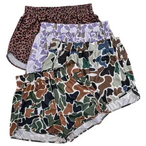 Women's Camo Shorts Fitted Summer Casual Comfort Bottoms Machine Washable Fashion Style Women's Wear Camouflage Design Chic Essential Womenswear Cami