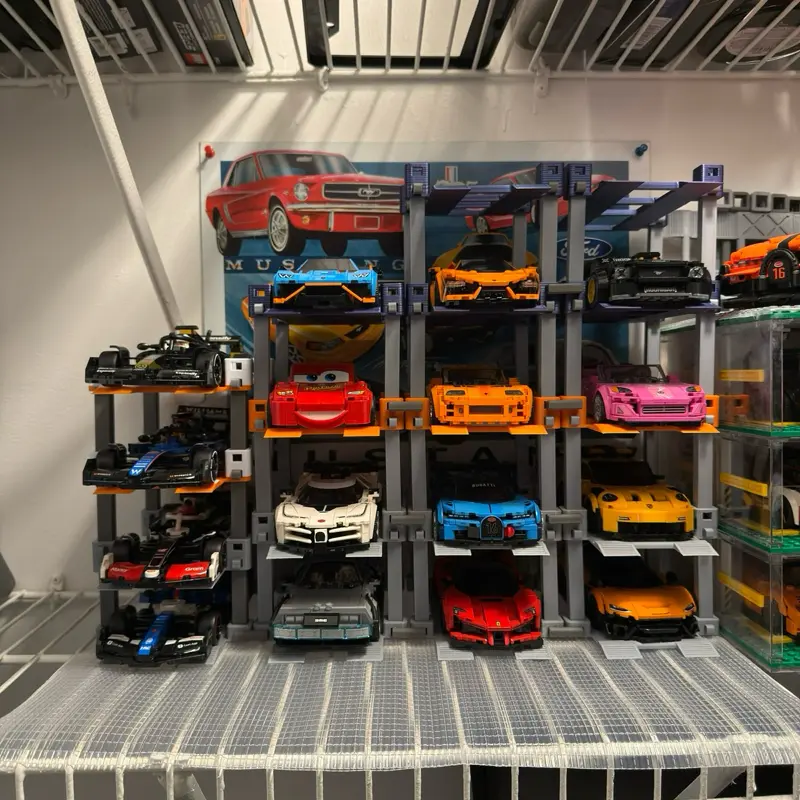 Brick Toy Lift Display - Stackable Toy Car Display Brick Toy Lift Display - Stackable Toy Car Display