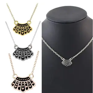 Popular Ruth Bader Ginsberg Pendant Necklace For Women Luxury Jewelry Chokers Accessories Gift