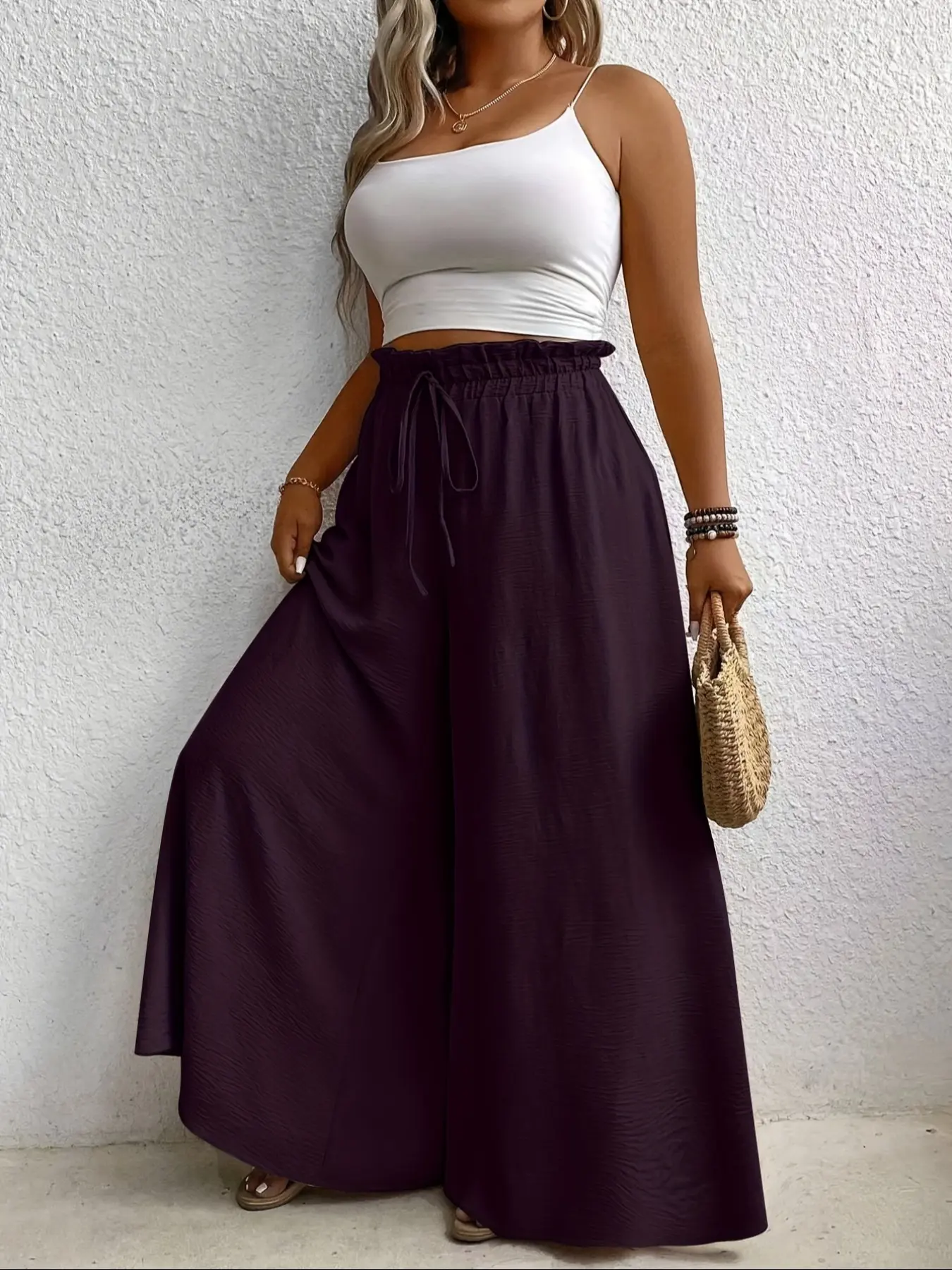 green emerald velvet dress Womens Wide Leg Dress Pants Baggy Casual Business Office Work Suit Pant  Dressy Elegant Versatile Trousers with Pocket at Amazon Women's Clothing  store main image 0
