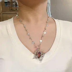Labradorite Necklace Copper wire winding art Handcrafted Unique Gift Boho Ethnic Minimalist Jewelry Stone of Magic Made to Order
