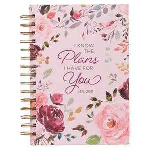 Large Wire Journal I Know the Plans I Have for You -- Christian Art Gifts, Hardcover