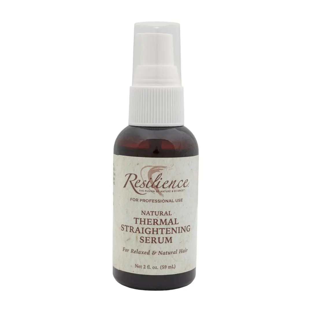 Heat Protectant Spray for Blowouts & Silk Press - Resilience by Gold Banner Beauty | Argan Oil Thermal Serum by Resilience  (Vegan & Cruelty-Free) 2 oz