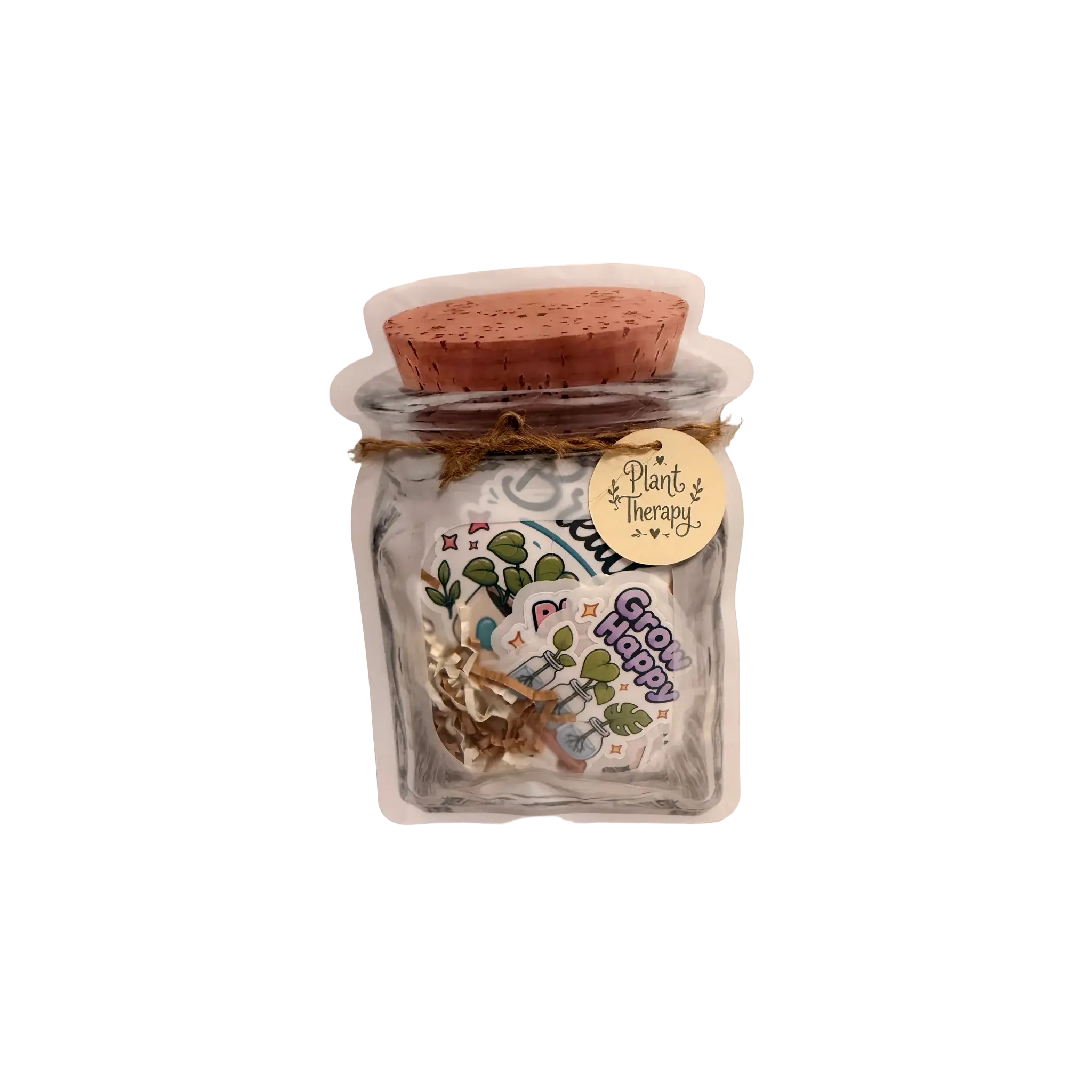 Plant Therapy Sticker Jar, DIY Scrapbooking Accessory for Crafts & Hobbies