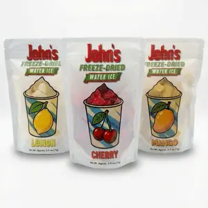 John’s Freeze-Dried Water Ice - 3-Pack Variety Bundle (Cherry, Lemon, Mango) - 80-Year-Old South Philly Recipe - Light & Crunchy Fruit Snacks | TikTok Candy, ASMR Sweets, Sugar Crunch