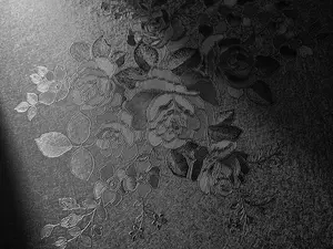 17.7x118” Black Embossed Floral Peel & Stick Wallpaper – Waterproof, Removable, Self-Adhesive Vinyl