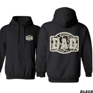 Camo DAD Hoodie – Military-Inspired Bold Design for Proud Fathers – Perfect Gift for Hunting Dads, Army Vets, or Outdoor Lovers – Cool & Trendy Men's Sweatshirt