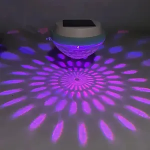 Solar Floating Pool Light, LED Automatic Lighting, Automatic Charging & Turning Off Lights During The Day, Colorful Dimming Pond Light, Garden Lights