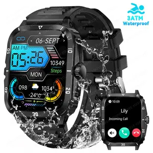 3atm Waterproof Smartwatch with Calls, Wireless Calling & Dialing, Multiple APP Alerts, Sport Watch, Custom Wallpaper, Compatible with iOS/android