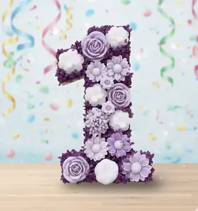NUMBERS IN BLOOM HANDMADE CANDLE