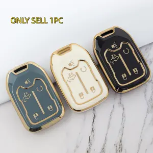 Car Key Case, Portable Car Key Protector, Car Key Fob Cover, Car Key Holder for GMC Sierra 1500 2500HD 3500HD, Chevy Silverado 1500 2500HD 3500HD, Car Key Accessory, Car Accessories