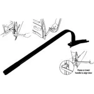 Lisle LIS65800 2.4"H x 6.4"W x 26.6"D Door Adjuster Tool