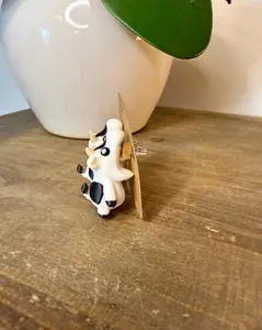 Cow Chomper Earrings | Cute Cow Dangle Jewelry | Farm Animal Statement Earrings | Cow Lover Gift | Hypoallergenic 3D Printed