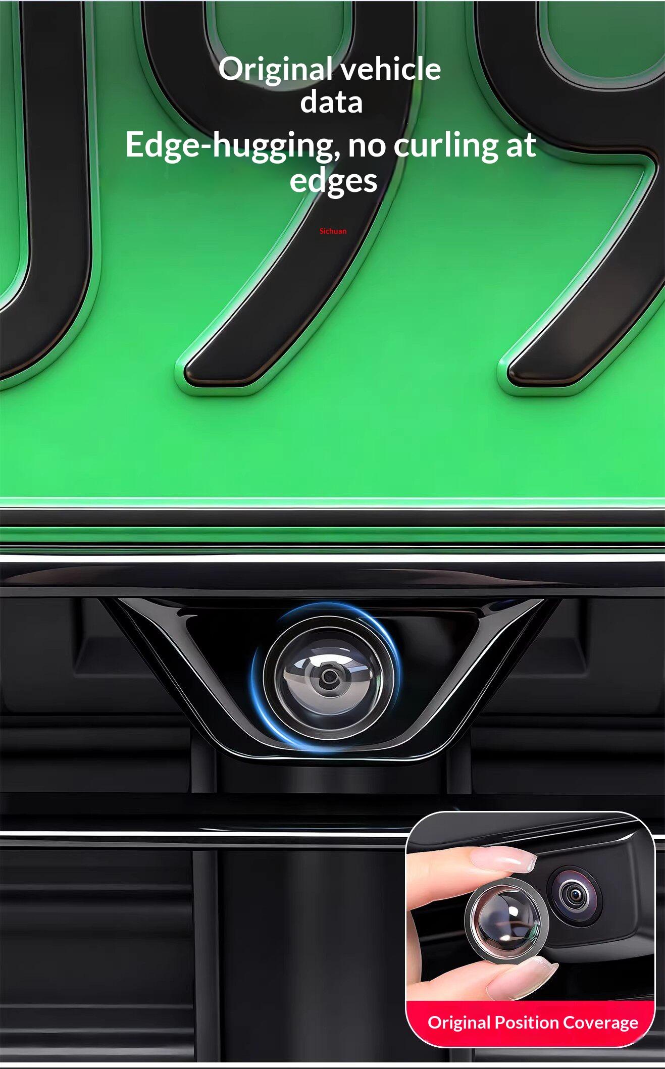 4pcs Car Camera Protective Cover Lens Cap Front-Specific for Rear 360 Parking View Weatherproof Dust & Stone Protection