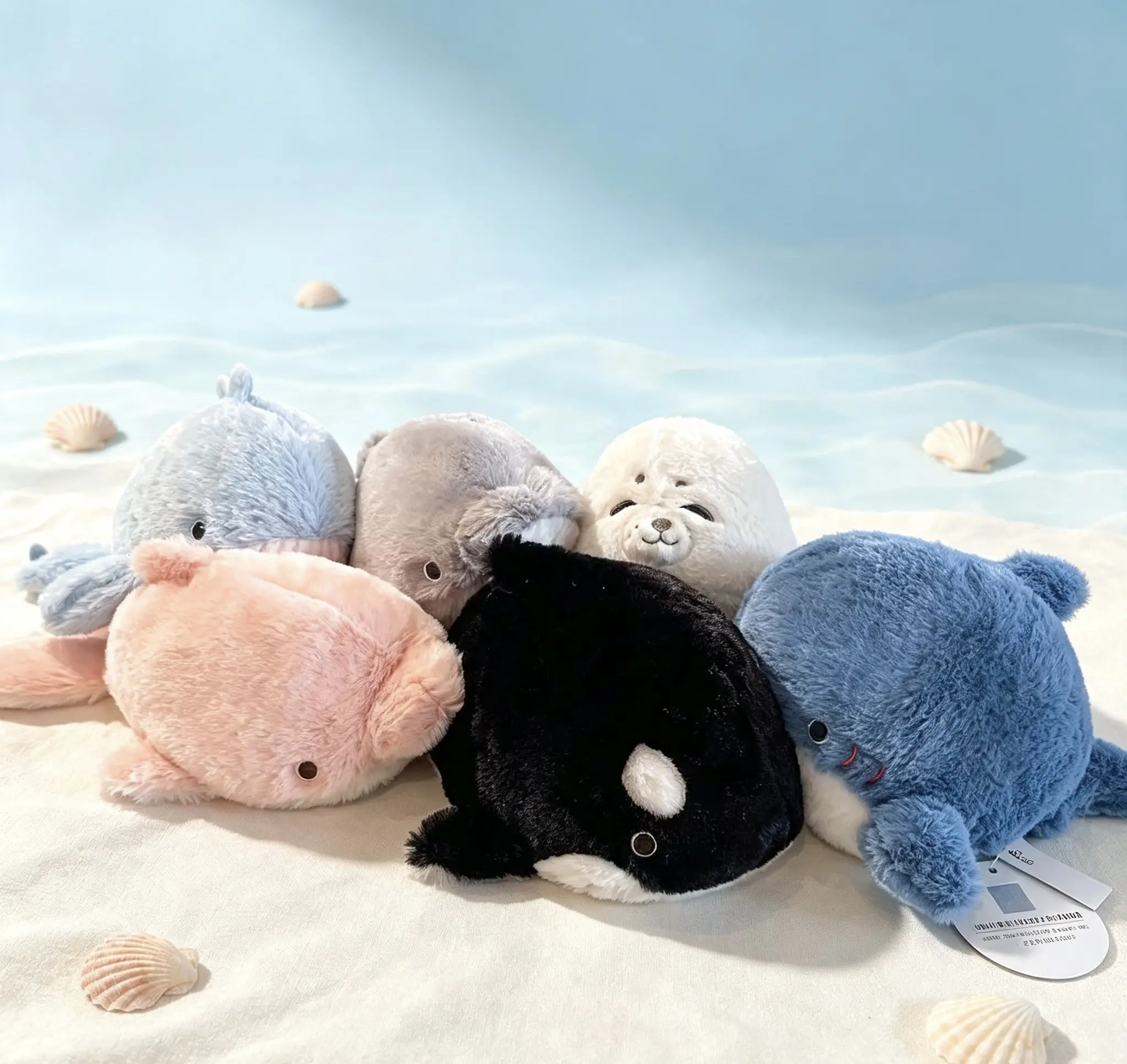 Cute Little Shark Doll Plush Toy Whale Doll Cloth Doll Children's Gift