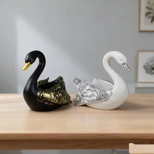 Gold Leaf Resin Tray, Nordic Style Home Decor Plate, Elegant Gold Accents, Perfect for Living Room, Study, Bedroom, Detailed Texture Design