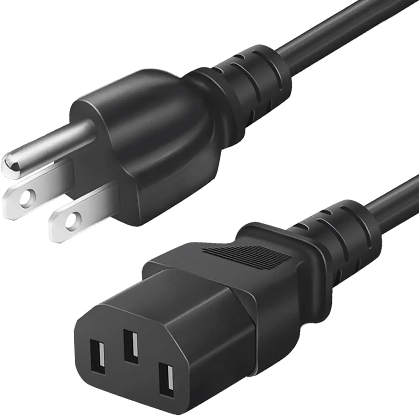 3ft Universal 3 Prong AC Power Cord for TV Monitor Computer 3ft Universal 3 Prong AC Power Cord for TV Monitor Computer