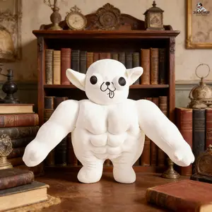 Abdominal Muscles Chihuahua Puppy Plush Toy, Chihuahua Stuffed Animal, Soft and Cuddly Pet Accessory, Perfect Gift for Dog Lovers