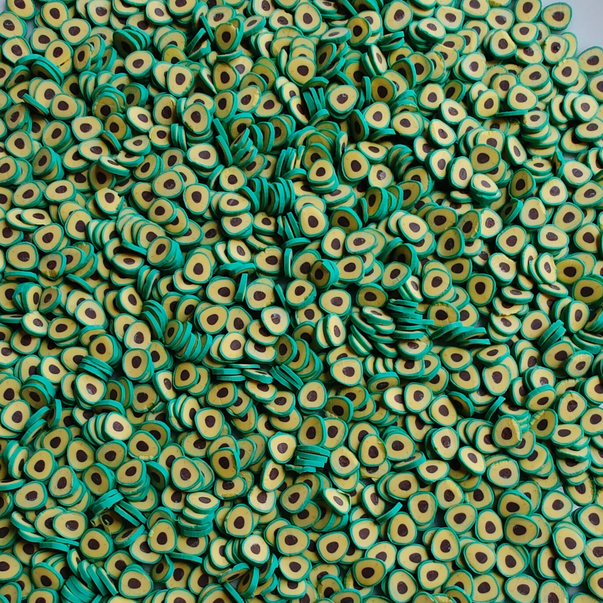 Avocado slices polymer clays for crafts