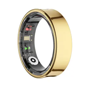 R09 Narrow Band Smart Ring - Wearable Fitness Health Monitor with Heart Rate, Blood Oxygen, Pressure, Temperature Tracking, Multi-Sport Mode, Camera, and Charging Case, Smart Rings
