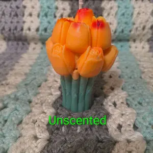 Unscented Tulip Candles - Perfect for Any Occasion