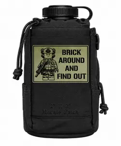 Brick Around and Find Out Funny Morale Patch 3” Hook & Loop Back for Hats Jackets Tactical Vests Plate Carriers EDC Gear & Humor Patch Collectors