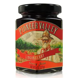 Pioneer Valley Lingonberry Jam - made from North American wild harvested berries