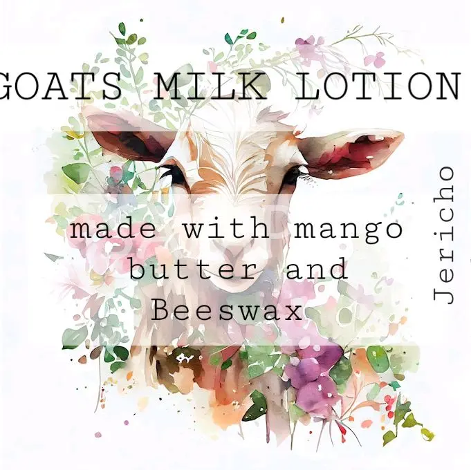 goats milk lotion with mango butter and Beeswax
