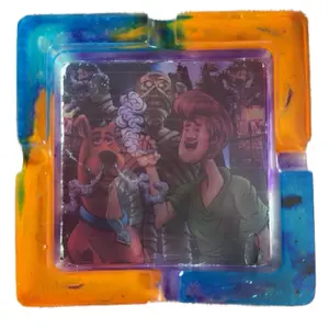 Shaggy & Scooby Duo Ashtray - Colorful Design with Character Illustrations, Fun and Playful Theme