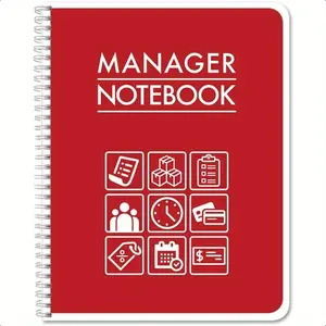 Executive Management Logbook – Wire-O Bound Notebook | 100 Pages, 8.5" x 11" Professional Journal | Model 1007CWPP (Manager's Notebook BX Edition)
