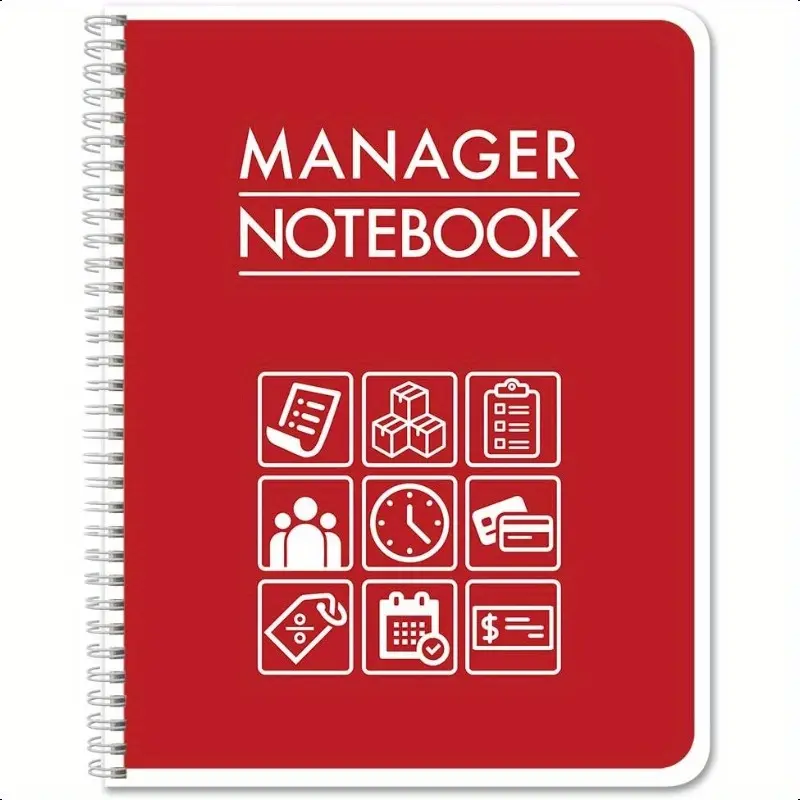 Executive Management Logbook – Wire-O Bound Notebook | 100 Pages, 8.5" x 11" Professional Journal | Model 1007CWPP (Manager's Notebook BX Edition)