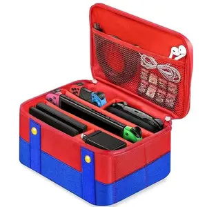 Large Protective Carry Bag for Nintendo Switch Oled, Travel Storage Pouch, Compatible with Switch 2 and Controller, Essential Accessories Organizer