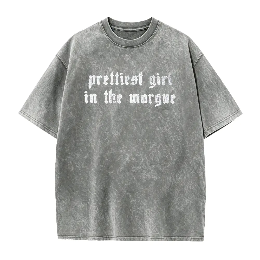 Prettiest Girl In The Morgue Goth T Shirt, Victorian Goth Clothes, Alt Clothes, Gothic Skull Clothes, Creepy Cute Gift For Her, Spooky Tee