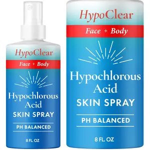 HypoClear Hypochlorous Acid Spray for Face, Body & Eyelids – 8oz HOCl Acid Mist, pH Balanced, Alcohol-Free Skin Repair Moisturizer