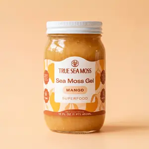 TrueSeaMoss Mango Irish Sea Moss Gel – Rich in Minerals & Vitamins – supports Immune, improves digestion, boost energy, skin & hair health