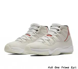 Off-White High-Top Sneakers – Leather & Fabric Upper, Red Stitching Accents + Translucent Outsole, Retro Basketball Style Casual Shoes