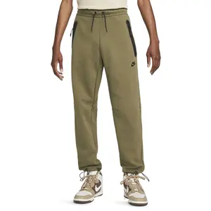 Men's Nike Olive/Black Sportswear Tech Fleece Pant (DQ4312 222)