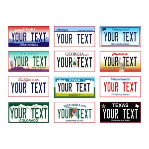 Car Plate Decorative Personalized Novelty Car Plate United States Personalized Car License Plate
