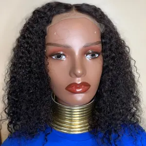 Bob curly wig #1b natural