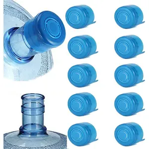 10 count 55mm 3 and 5 Gallon Non-Spill Caps,Replacement Water Bottle Snap  Cap Anti Splash Peel