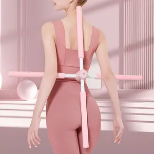 Body Stick Open Back Shoulder Stick Cross Orthotics, Yoga Open Back Stick waist trainer women abs workout machine Posture Correction Support Strap upper glute