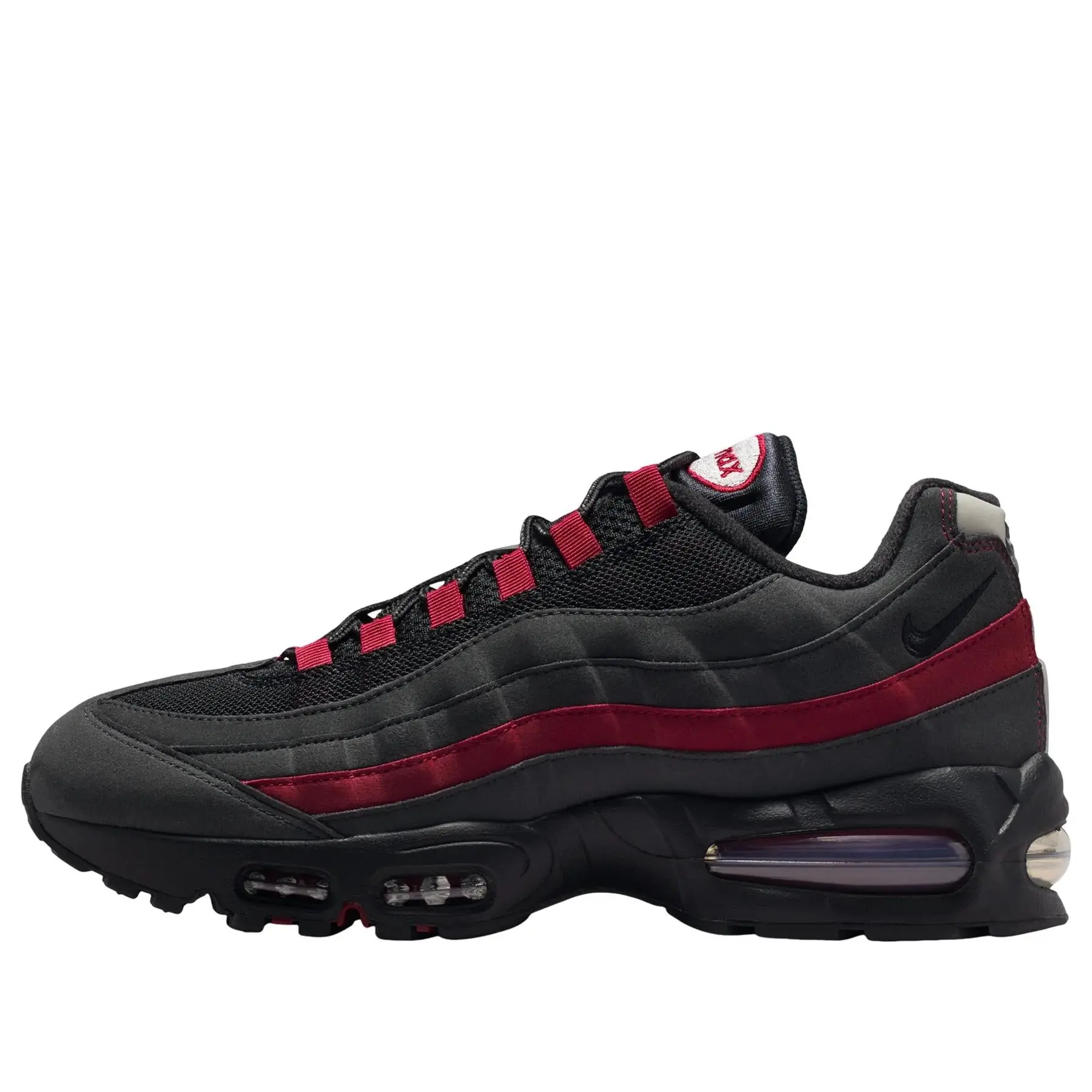 Nike Air Max 95 OG  Big Bubble Black Crimson Grey Men's HM4740-008 New Sneakers