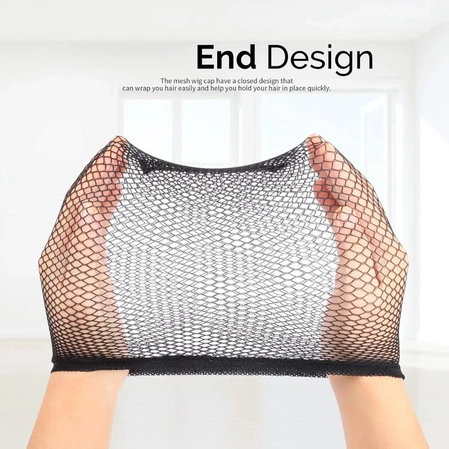 6PCS Wig Cap, 6PCS Black Mesh Wig Cap Net, Closed End Hair Mesh Net, Liner Weaving Caps for Women, Men, Kids, Wig Caps for Halloween, Cosplay