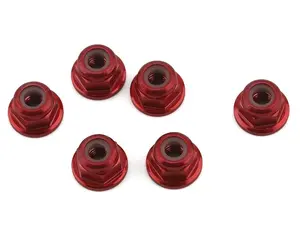 1UP Racing 3mm Aluminum Flanged Locknuts (6) (Assorted Colors)