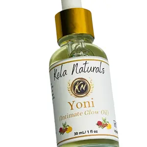 Kela Naturals YONI Oil Gentle Intimate Care Blend of Rose Cinnamon Basil & Sweet Orange 30ml for Feminine Hygiene Softens Skin Reduces Dark Spots & Ingrown Hairs