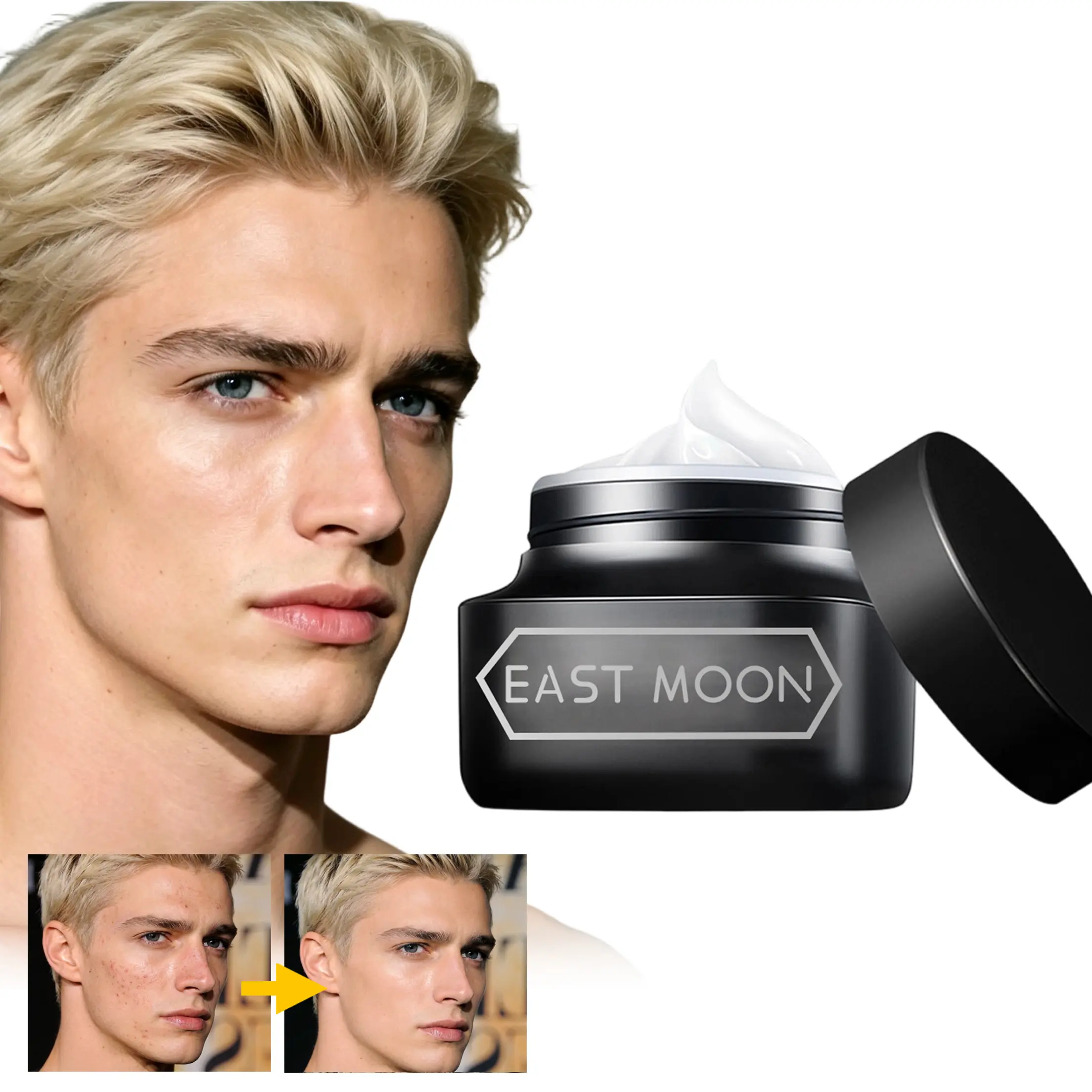 Men’s Tinted Face Cream - 50g, Lightweight Facial Makeup Beauty, Blendable Sheer Buildable Coverage, Silver/Gold Shades, Natural Glow No-Makeup Look, Corrects Uneven Skin Tone, Daily Use Men's Stuff