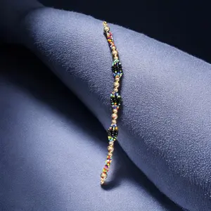 Muerto 7 Color Pulsera Santeria - Unique Bracelet with Seven Color Design Inspired by Cultural Theme Adjustable Bangle