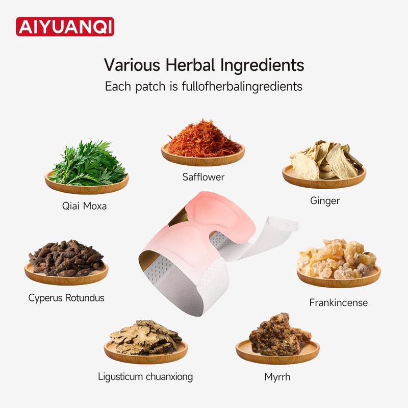 [4-Pack] Self-Heating Herbal Knee Patches with Ginger Oil - Deep Penetrating Joint Relief Kit for Stiffness & Cold Knees - Cordless Warm Compress Essential natural comfort Wellness Aromatherapy